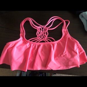 Pink bikini top